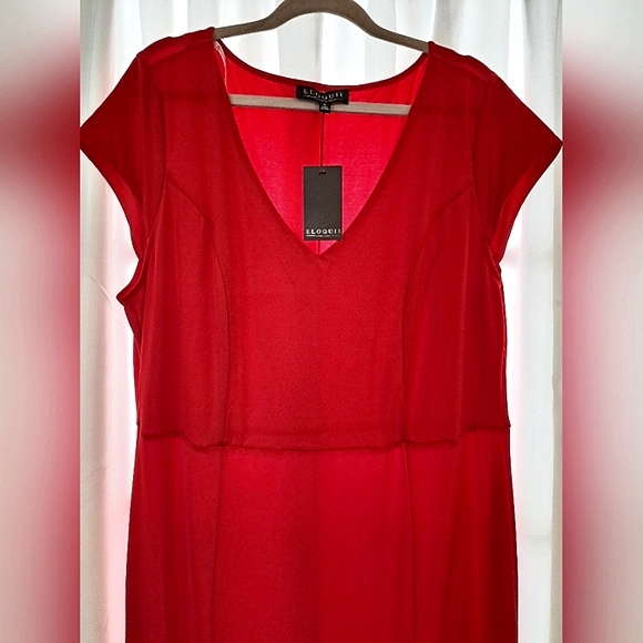 💃NWOT ELOQUII CAP SLEEVE GOWN💃 - Picture 3 of 6